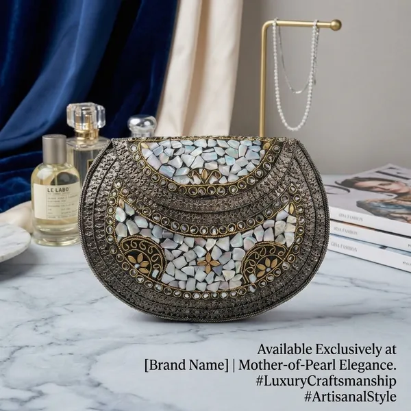 Grey_Mother-Of-Pearl_Mosaic_With_Antique_Metal_Finish_Clutch_Bag_For_Women