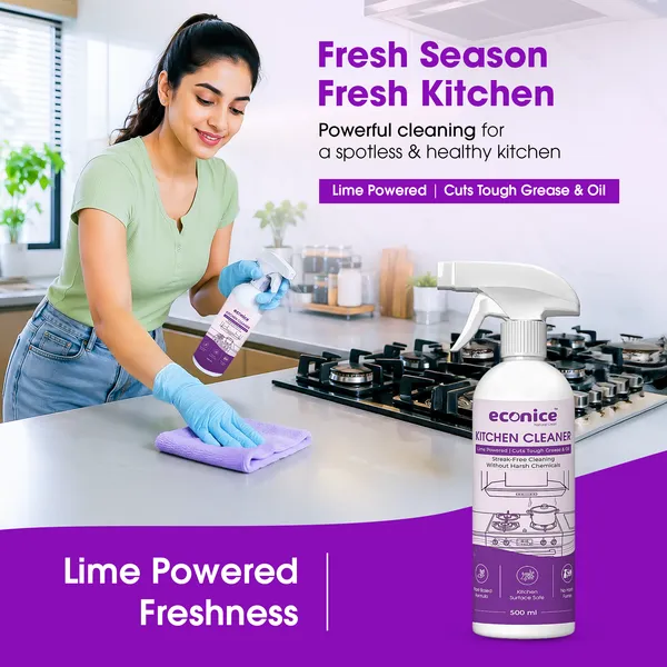 Econice_Plant-Based_Kitchen_Cleaner_Spray_500Ml_-_Pack_of_2