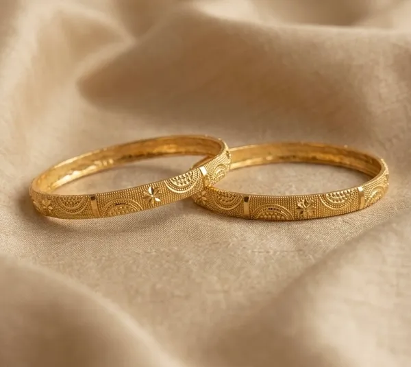 Gold_Metal_Engraved_Floral_Bangles_For_Women