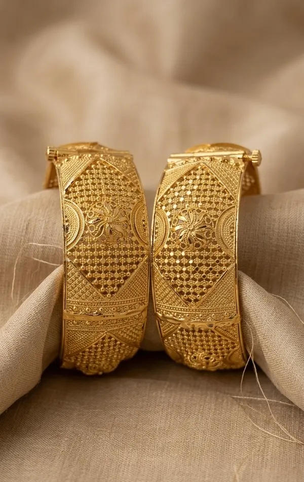 Gold_platted_combo__Bangles_For_Women_set_of_3