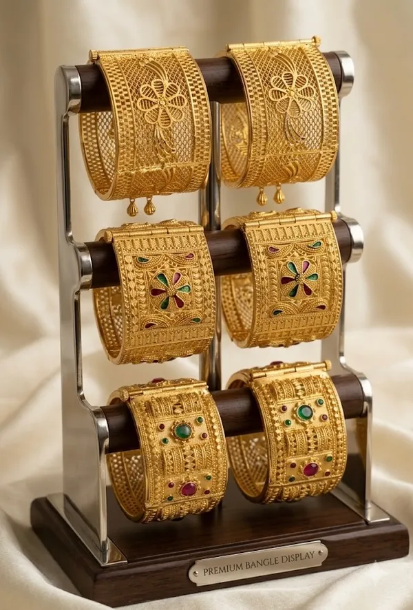 Gold_platted_scroo__Bangles_For_Women_combo_pack_of_3
