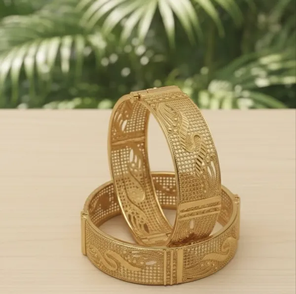 Gold_platted_scroo_Bangles_For_Women_combo_pack_set_of_3