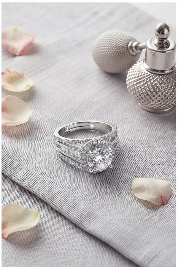 Ishrin_Studio_Silver_Plated_Round_Solitaire_Cz_Adjustable_Ring_For_Women_&_Girls_|_Halo_Engagement_Style_Statement_Ring