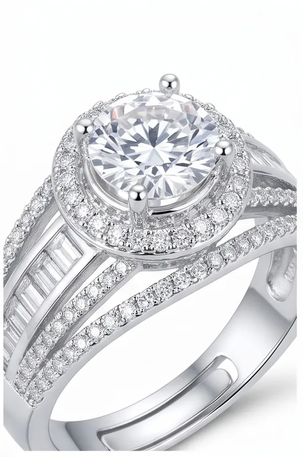 Ishrin_Studio_Silver_Plated_Round_Solitaire_Cz_Adjustable_Ring_For_Women_&_Girls_|_Halo_Engagement_Style_Statement_Ring