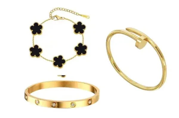 Gold_Plated_Bracelet_Set_For_Women
