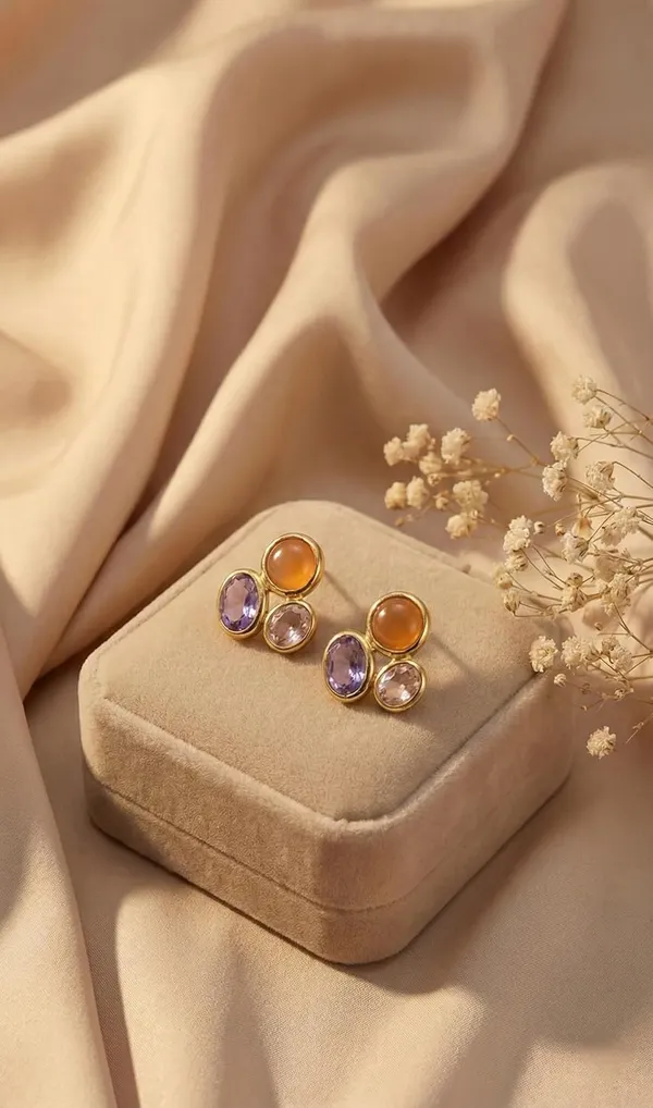 Triple_Stone_Stud_Earrings