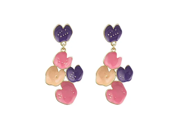 Enamel_Floral_Dangle_Earrings