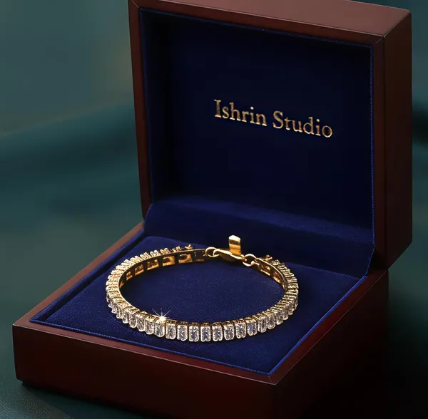 Gold_Plated_Cubic_Zirconia_Tennis_Bracelet