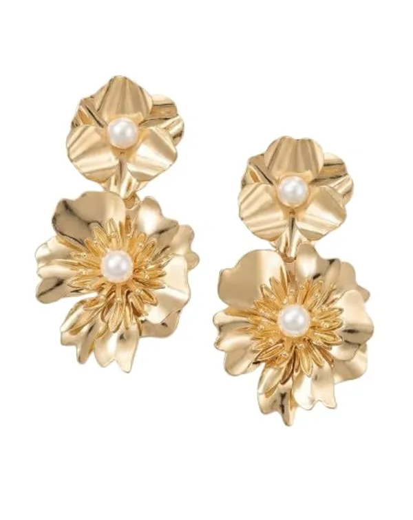 Double_Flower_Drop_Earrings