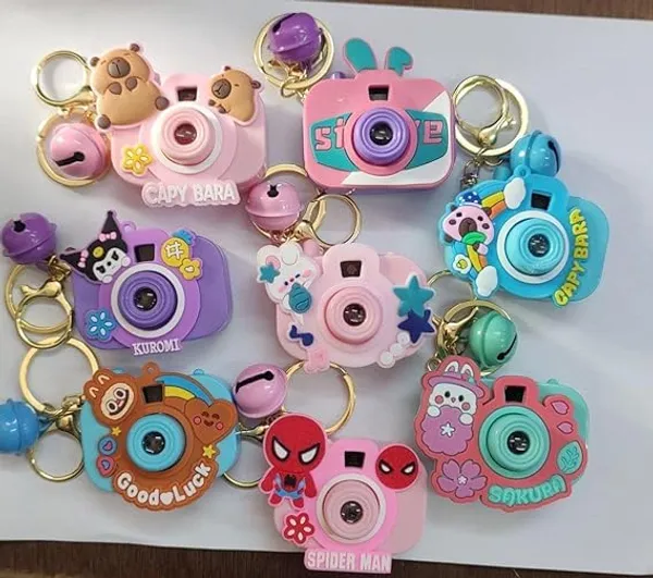 Camera_Projector_Keychain_With_Bell_Charm