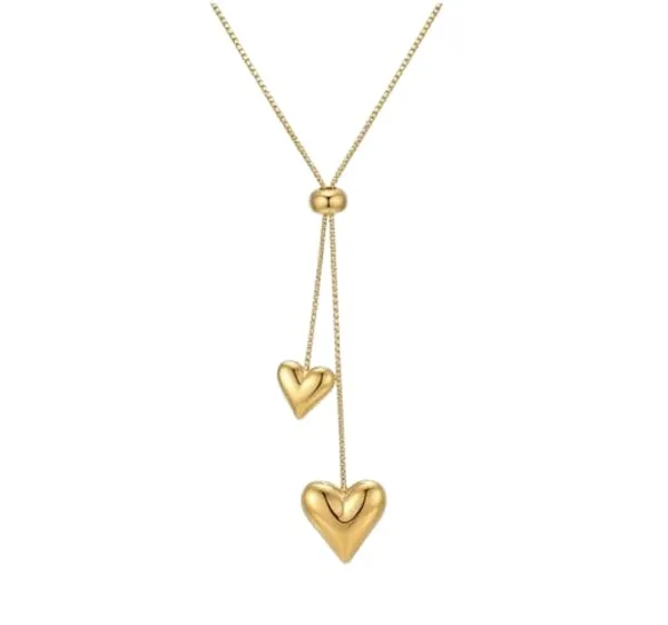 Double_Heart_Pendant_Necklace_For_Women