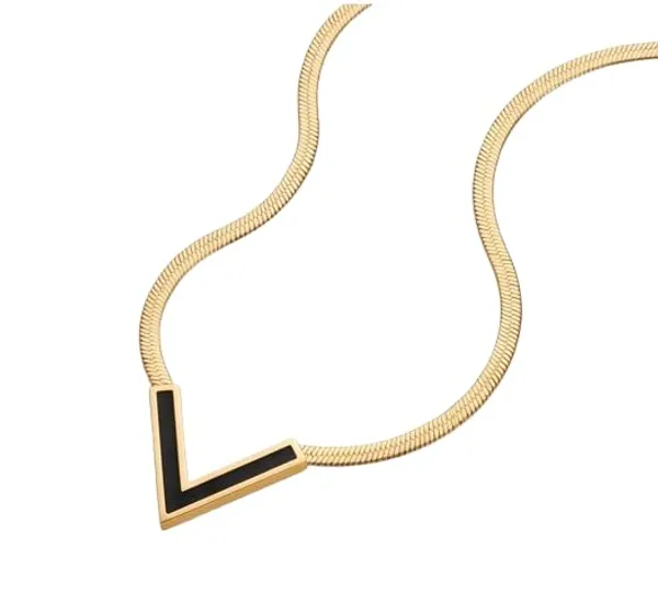 V_Shape_Pendant_Necklace_For_Women