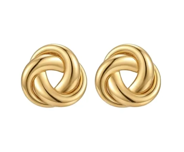 Gold_Plated_Knot_Stud_Earrings
