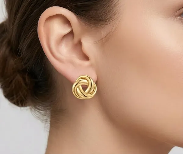 Gold_Plated_Knot_Stud_Earrings