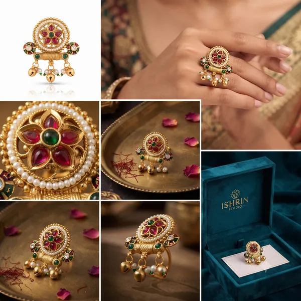 Ishrin_Studio_Traditional_Kundan_Adjustable_Ring_For_Women_&_Girls_|_Floral_Pearl_&_Ghungroo_Statement_Ring