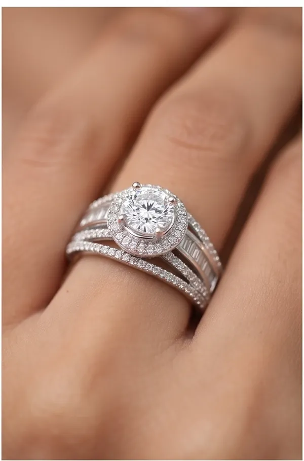 Ishrin_Studio_Silver_Plated_Round_Solitaire_Cz_Adjustable_Ring_For_Women_&_Girls_|_Halo_Engagement_Style_Statement_Ring
