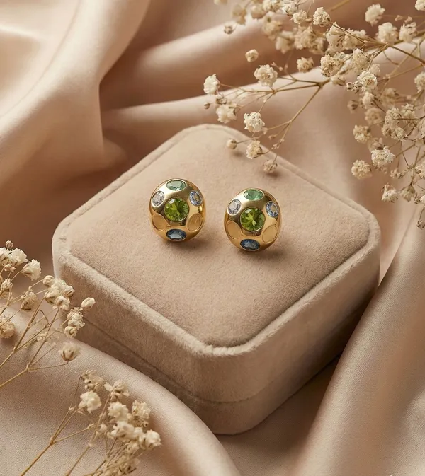 Ishrin_Studio_Ishrin_Studio_Multicolour_Gemstone_Gold_Plated_Stud_Earrings_Alloy,_Stainless_Steel_Stud_Earring