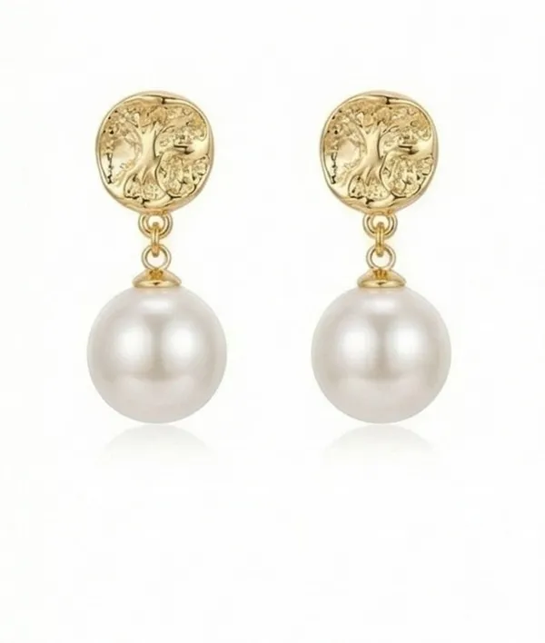 Ishrin_Studio_Ishrin_Studio_Gold_Textured_Pearl_Drop_Earrings_for_Women_Pearl_Alloy,_Stainless_Steel_Drops_And_Danglers