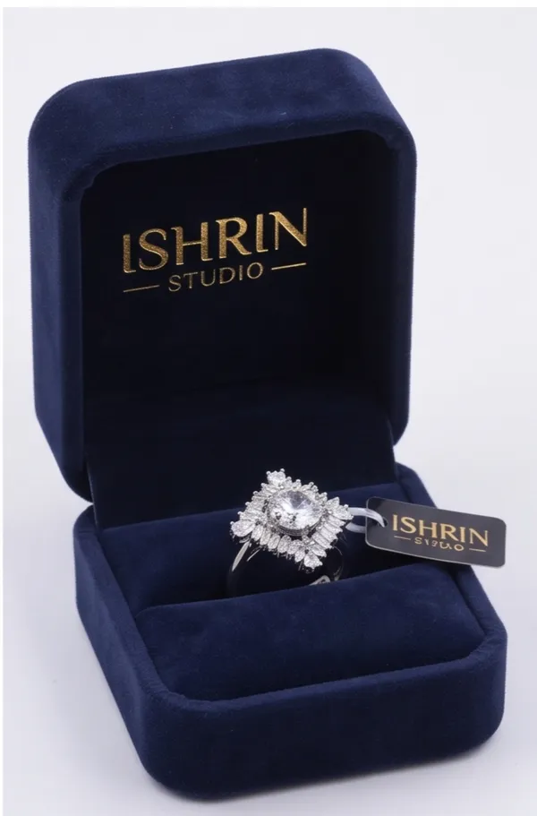 Ishrin_Studio_Silver_Plated_Halo_Cz_Adjustable_Ring_For_Women_&_Girls_|_Round_Solitaire_Statement_Cocktail_Ring