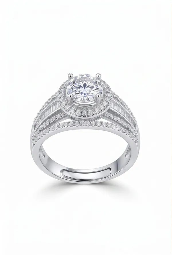 Ishrin_Studio_Silver_Plated_Round_Solitaire_Cz_Adjustable_Ring_For_Women_&_Girls_|_Halo_Engagement_Style_Statement_Ring