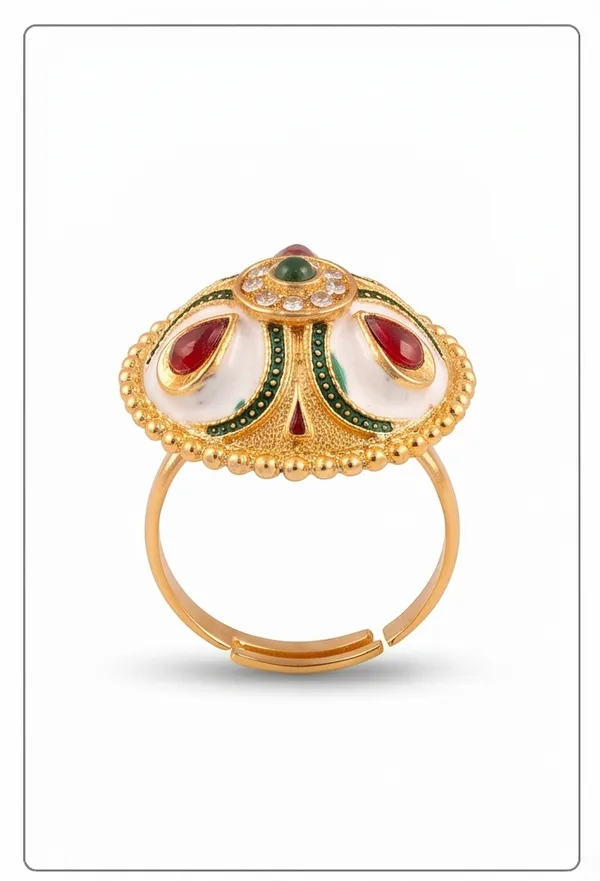 Ishrin_Studio_Traditional_Meenakari_Adjustable_Ring_For_Women_&_Girls_|_Multicolor_Kundan_&_Pearl_Statement_Cocktail_Ring