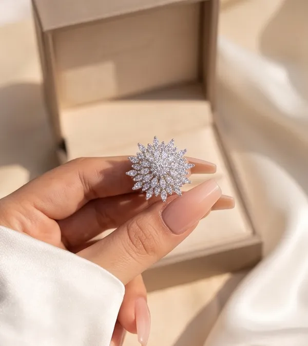 Ishrin_Studio_Sunburst_Bloom_Adjustable_Ring_For_Women_|_Anti_Tarnish_|_18K_White_Gold_Plated_|_Premium_Stainless_Steel_|_Aaa_Cubic_Zirconia_Statement_Ring