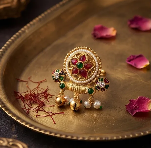 Ishrin_Studio_Traditional_Kundan_Adjustable_Ring_For_Women_&_Girls_|_Floral_Pearl_&_Ghungroo_Statement_Ring
