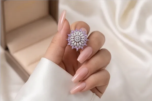 Ishrin_Studio_Anti_Tarnish_Purple_Sunburst_Adjustable_Ring_For_Women_|_925_Silver_Base_White_Gold_Plated_Cz_Floral_Statement_Ring