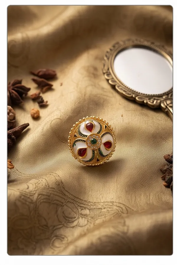 Ishrin_Studio_Traditional_Meenakari_Adjustable_Ring_For_Women_&_Girls_|_Multicolor_Kundan_&_Pearl_Statement_Cocktail_Ring