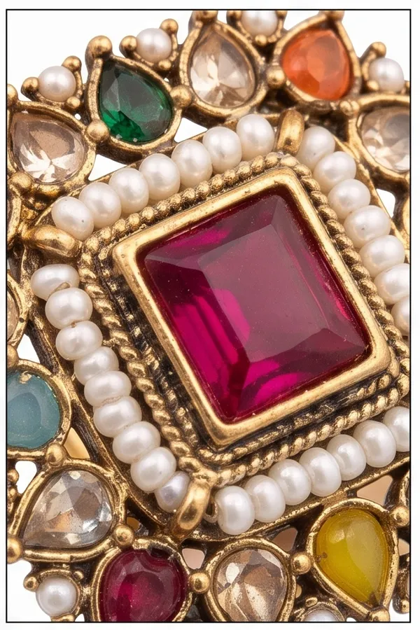 Ishrin_Studio_Multicolor_Kundan_Adjustable_Statement_Ring_For_Women_&_Girls_|_Pearl_&_Crystal_Cocktail_Ring