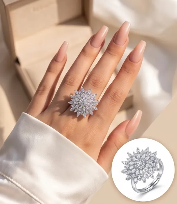 Ishrin_Studio_Sunburst_Bloom_Adjustable_Ring_For_Women_|_Anti_Tarnish_|_18K_White_Gold_Plated_|_Premium_Stainless_Steel_|_Aaa_Cubic_Zirconia_Statement_Ring