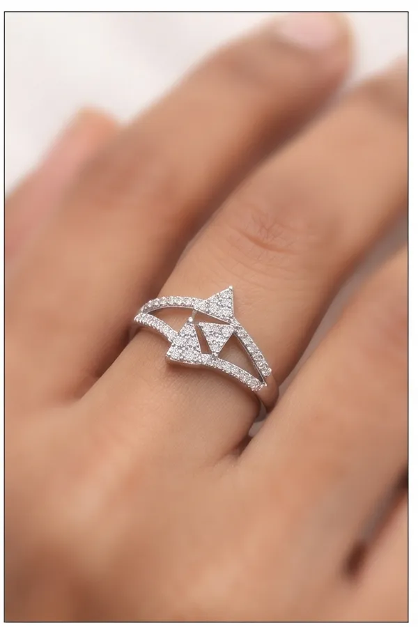 Ishrin_Studio_Silver_Plated_Geometric_Cz_Adjustable_Ring_For_Women_&_Girls_|_Modern_Statement_Cocktail_Ring