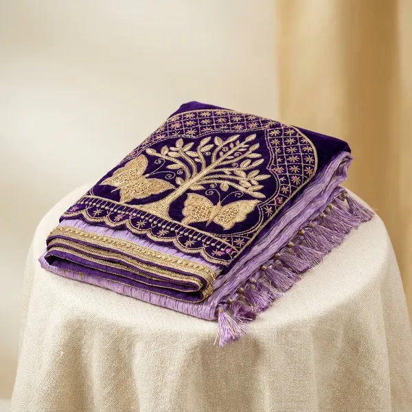 Purple_And_Blue_Crush_Satin_Embroidered_Saree_For_Women
