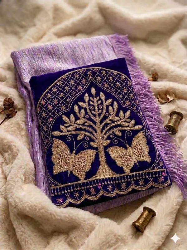 Purple_And_Blue_Crush_Satin_Embroidered_Saree_For_Women
