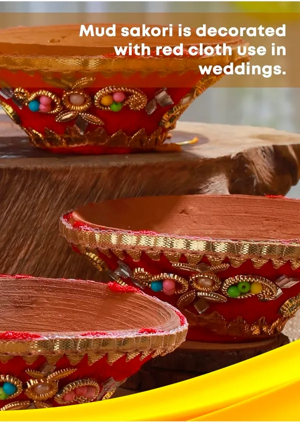Terracotta_Clay_Wedding_Gold_Embellished_Sakori_Set_Of_5