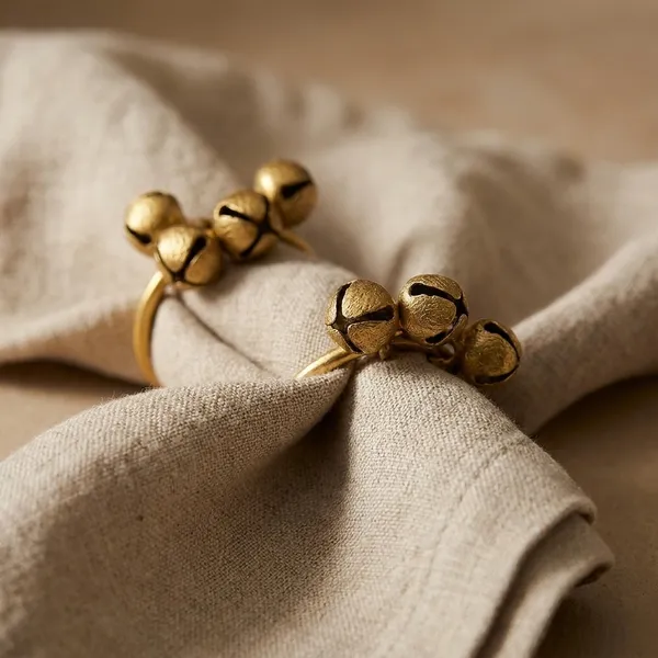 Brass_Festive_Bell_Charm_Golden_Napkin_Rings_Set_Of_6