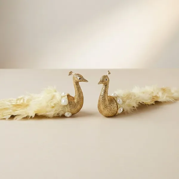 Plastic_Feather_Glitter_Golden_Peacock_Decorative_Showpiece_Set_Of_2