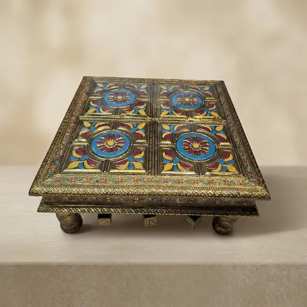 Brass_Enamel_Floral_Decorative_Box