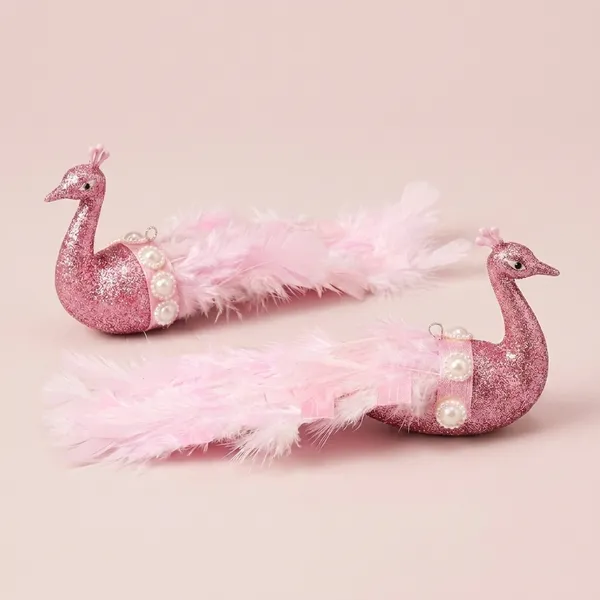 Plastic_Festive_Glitter_Peacock_Christmas_Ornament_Set_Of_2
