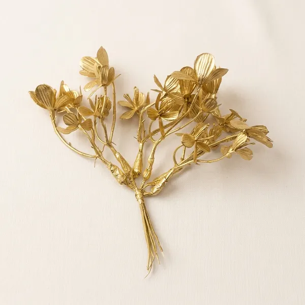 Metallic_Fabric_Golden_Artificial_Flower_Bunch