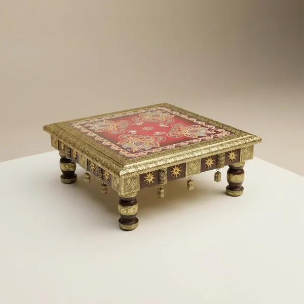 Wood_Embroidered_Floral_Chowki