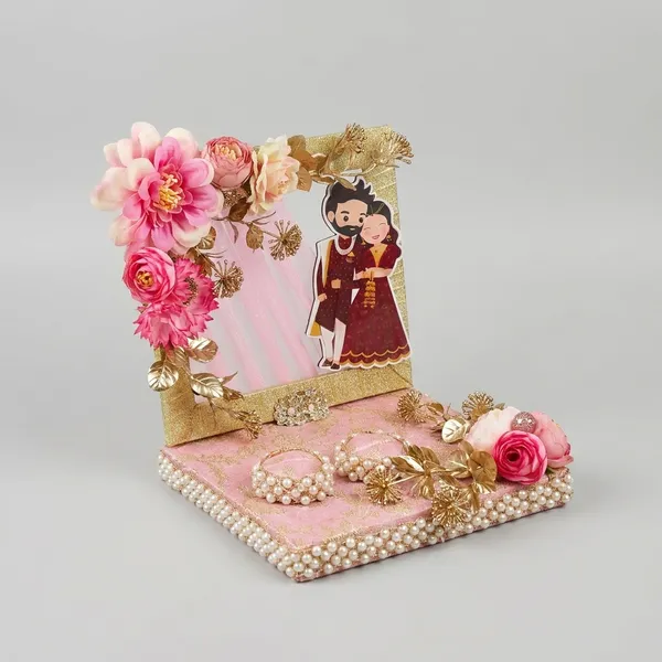 Wood_Floral_Pink_Gold_Decorative_Photo_Frame