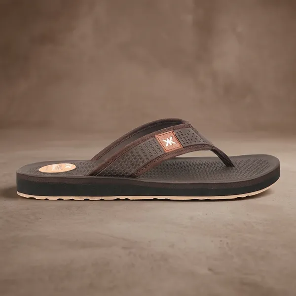 Brown_Textured_Thong_Sandals_For_Men