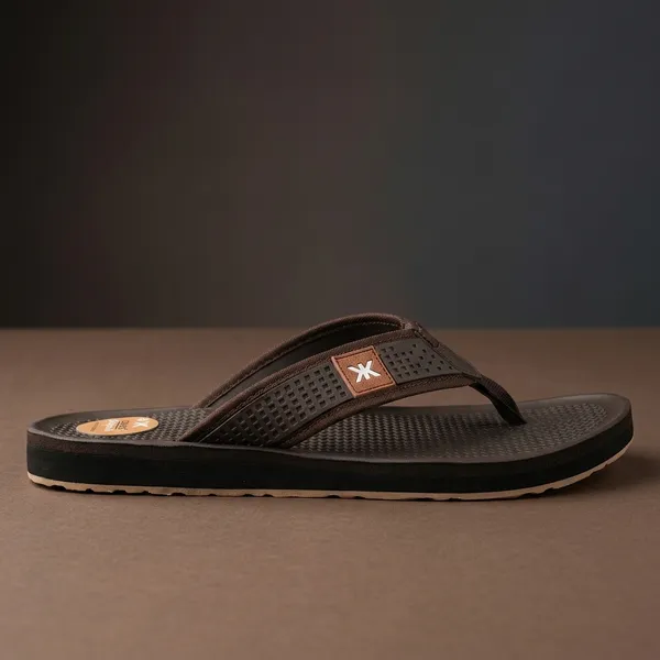 Brown_Textured_Thong_Sandals_For_Men
