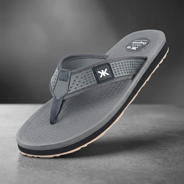 Grey_Textured_Flip_Flops_For_Men