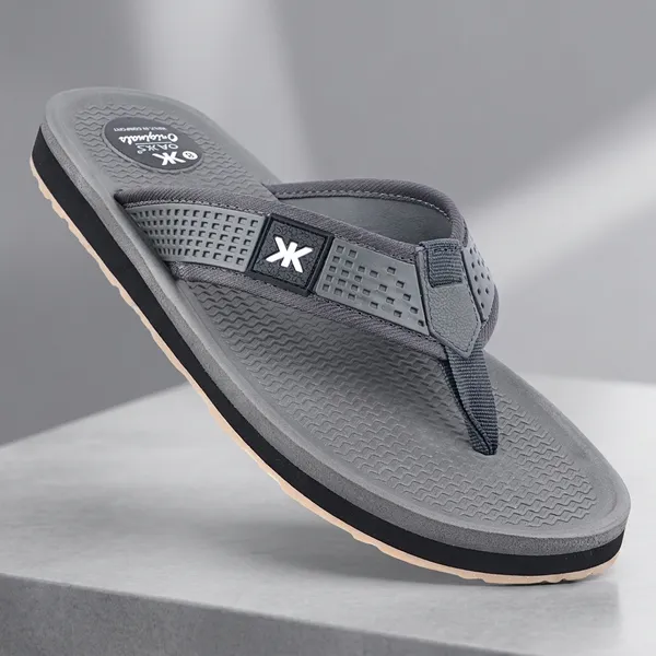 Grey_Textured_Flip_Flops_For_Men