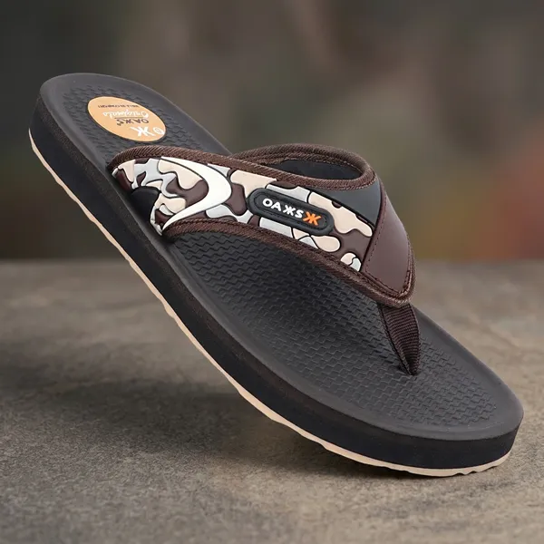 Brown_Floral_Print_Comfort_Flip_Flops_for_Men