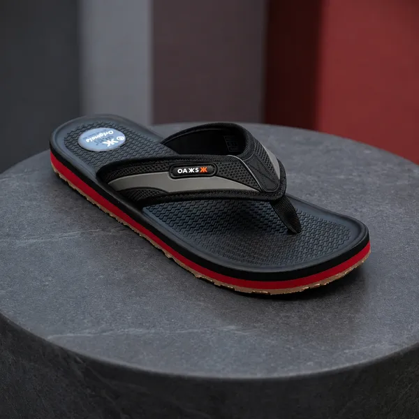 Black_Red_Textured_Flip_Flops_for_Men_by_OAXS