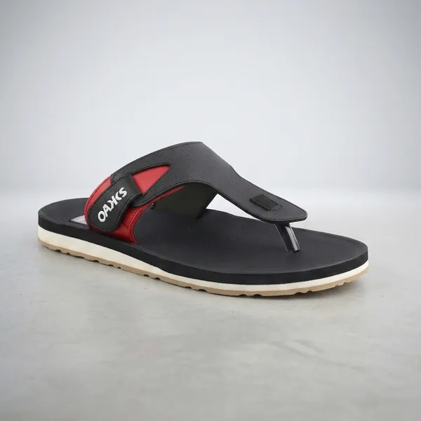 Black_&_Red_Synthetic_Leather_Flip_Flops_for_Men