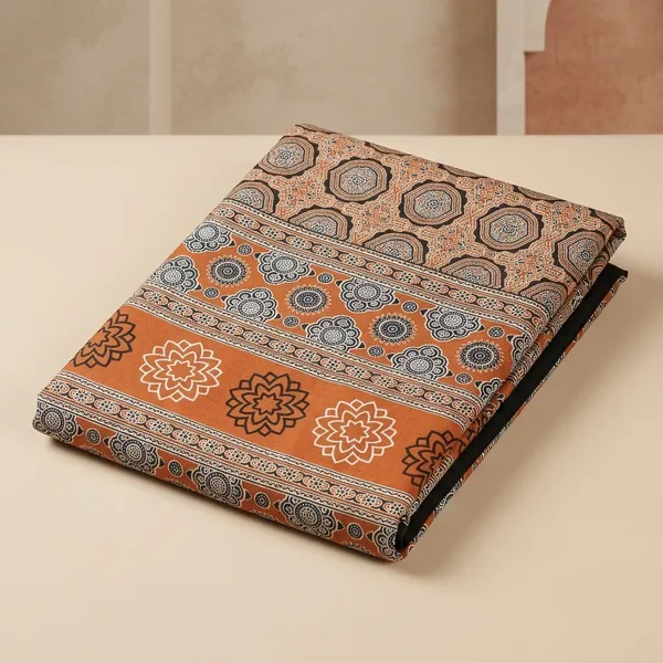 Cosmic_Rust_Ajrakh_Italian_Crepe_Saree